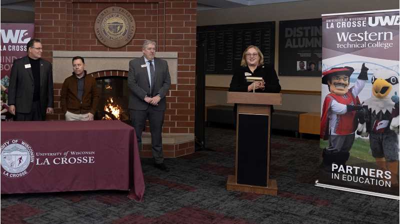Interim Chancellor Betsy Morgan discusses how new transfer agreements between UW-La Crosse and Western Technical College will benefit students.