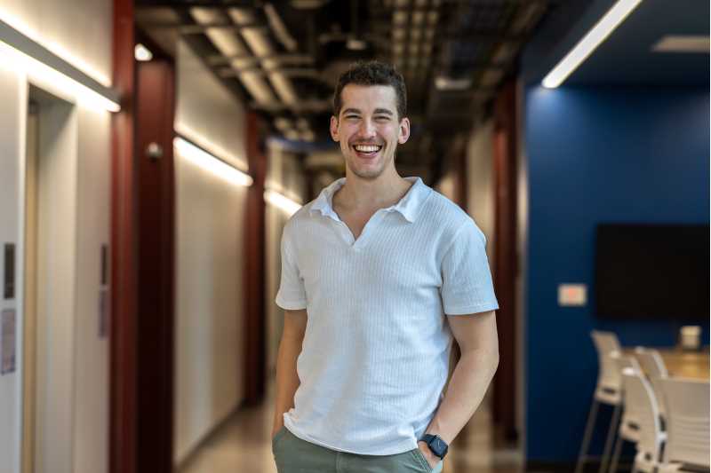 Zachariah Tritz, assistant professor of microbiology, is one of six faculty to receive a 2025 Eagle Teaching Excellence Award.