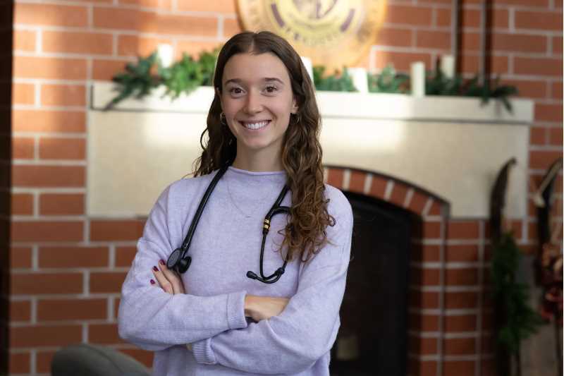 The annual Say it in 6 competition challenges graduate students to distill big ideas into a single image and just six words. This year's theme: growth. (Pictured, first place winner Megan Vandermause) 