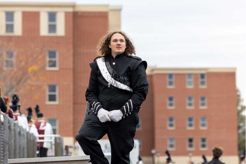 Colin Miller, UWL senior and drum major, is a music education major studying K-12 choral and general music education. Miller has had many leadership opportunities on and off campus starting his freshman year.