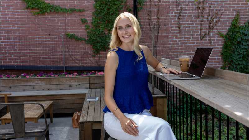 Julia Davis, ’25, gained confidence as a graphic designer while helping promote One Day for UWL as a student. Now, she is a marketing coordinator for Brand House Marketing in Baraboo.