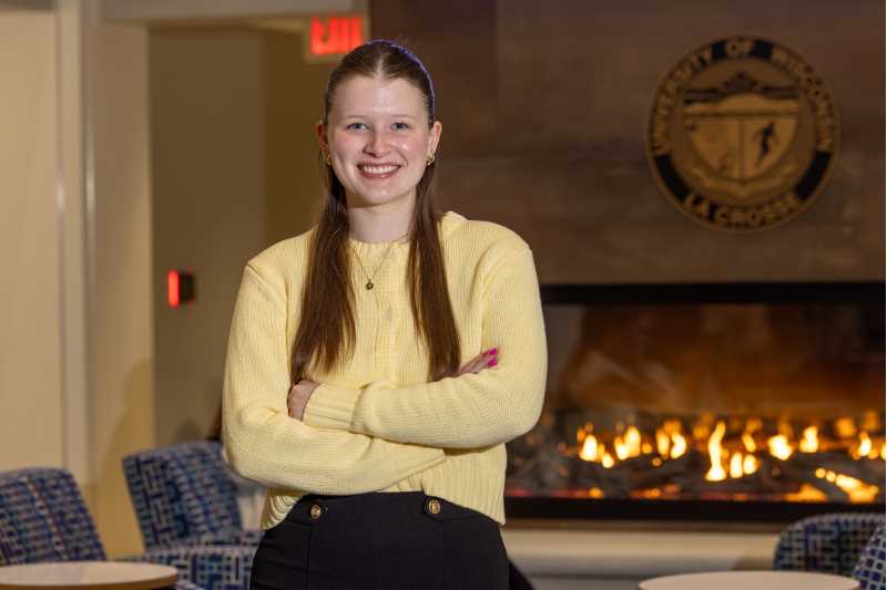 A conversation at an American Marketing Association networking event helped lead UW–La Crosse senior Megan Coughlin to a full-time marketing job after graduation.