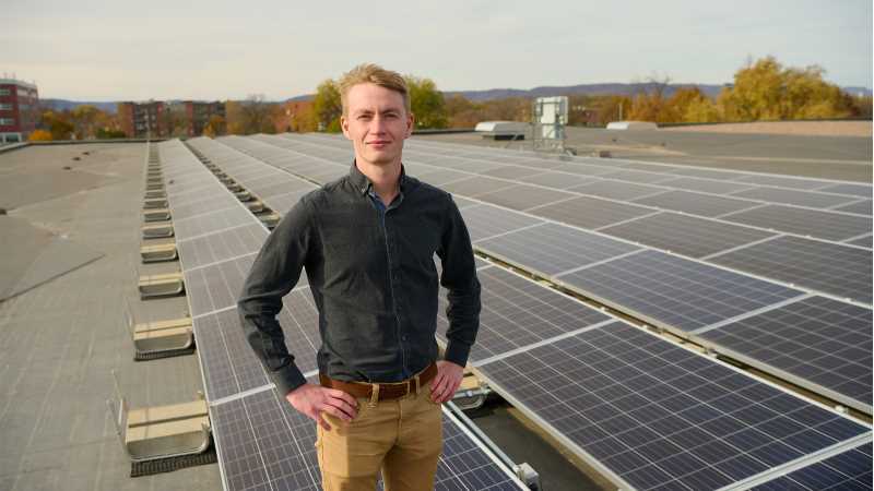 Andrew Ericson, a May 2022 graduate, was recently named UWL's first sustainability program manager. “I’m very excited to be here, but more broadly, I think the creation of this position is an excellent step for the university,