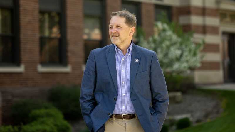 Brad Quarberg, '85, director of News & Marketing at UWL, is retiring after 38 years with the university. “I’ve had the opportunity to know so many great colleagues and alumni who have gone on to do amazing things,” he says. “To hear their stories and write about them — and maybe inspire people who read it — is something I’m going to miss.” 