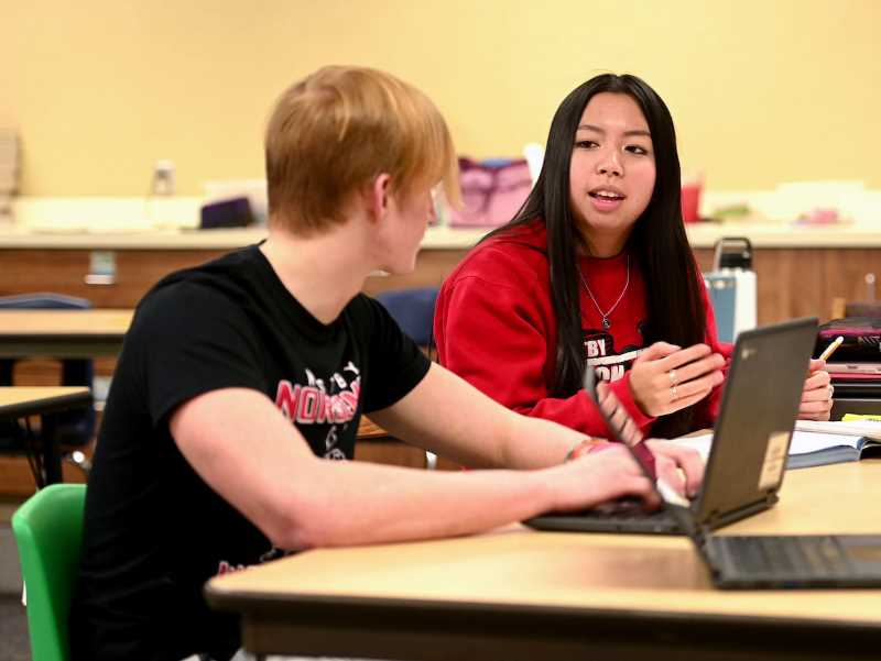 Students in the Concurrent Enrollment Program from Westby High School in winter of 2022.