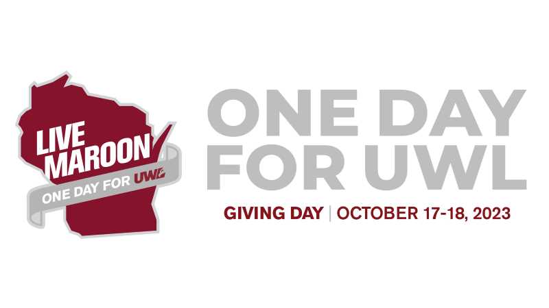 The UWL campus community is encouraged to support their favorite campus causes during One Day  for UWL Tuesday, Oct. 17, and Wednesday, Oct. 18.