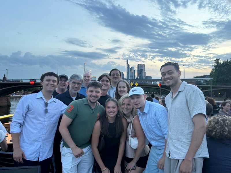 UWL and Frankfurt University of Applied Sciences students collaborate on a project that combines virtual learning with an in-person experience in Germany.