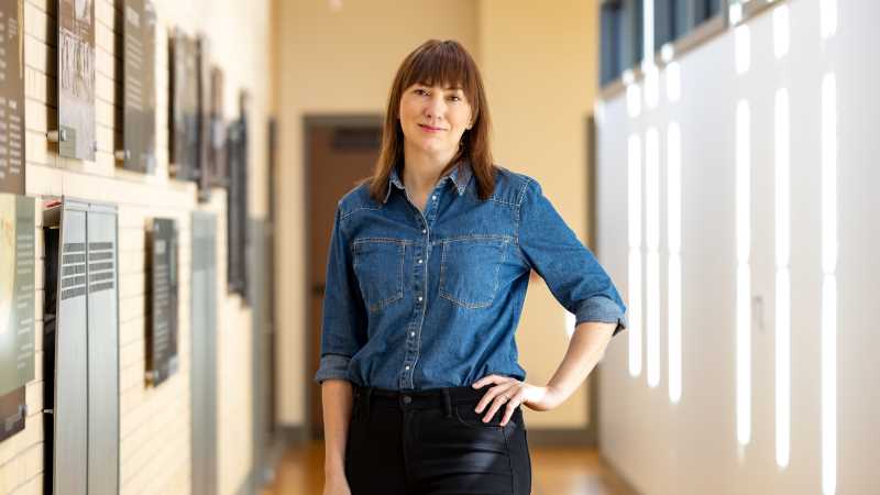 Katarina Prochazkova of Slovakia is serving as a visiting Management instructor this spring, thanks to a Fulbright scholarship. Prochazkova has also taken the opportunity to learn about Wisconsin culture and share elements of her own culture.