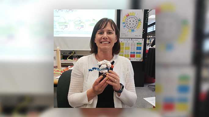 Michelle Griffin-Wenzel, ’06, was recently named Wisconsin’s Outstanding Biology Teacher of the Year. The Germantown High School teacher says she loves her job because no two days are the same.