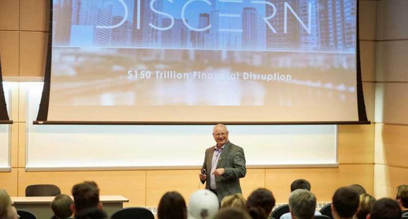 Alumnus Harry Blount, ’86, spoke when the lecture series first started in 2016.