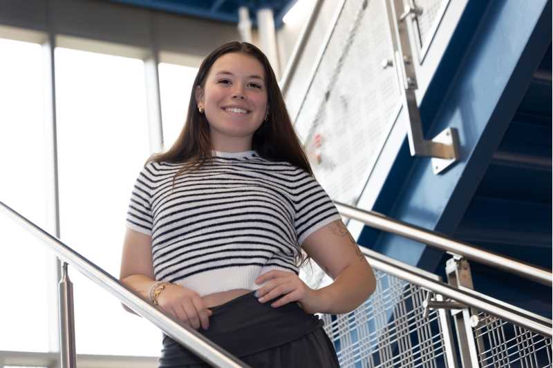 Samantha Brown, public health and community health education major, transformed uncertainty into confidence when she became involved in Rec Sports.