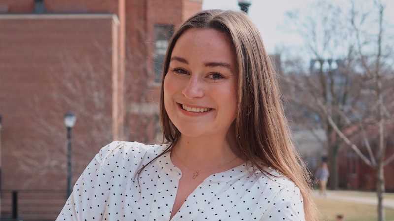 UWL junior Ellie Baudry created the winning design for the 2026 Eagle Fest Wings of the Year, drawing inspiration from Grandad Bluff and the sense of belonging she has found on campus.