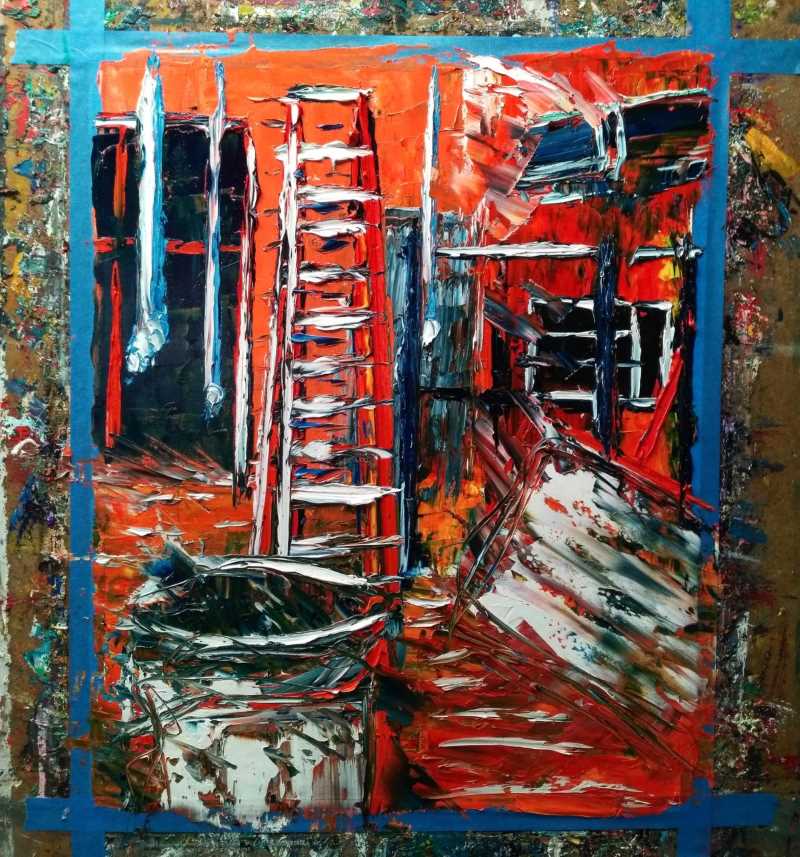 “Abstract Study #82” by Ashley Dechant, Oil on Arches oil paper. 
Read more →
