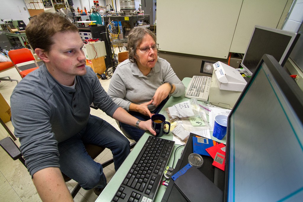 Assistant Professor of Physics Seth King and Connie Arzigian, associate lecturer of Sociology and Archaeology