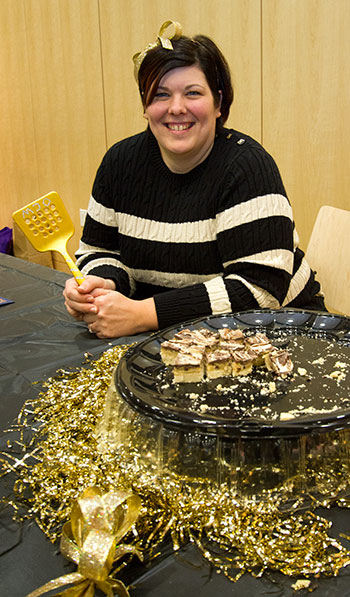 Kate Oganowski with Golden Spatula. 