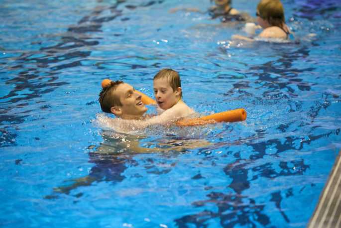 A UWL student helps with a swim lesson during an adapted physical education camp at UWL’s Mitchell Hall. More than 850 UWL students reported their service and partnerships with companies and organizations in 2016-17.
Read more →
