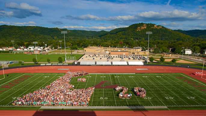 UWL Class of 2020 creates an Eagle L at the Veterans Memorial Field Sports Complex. 
Read more →
