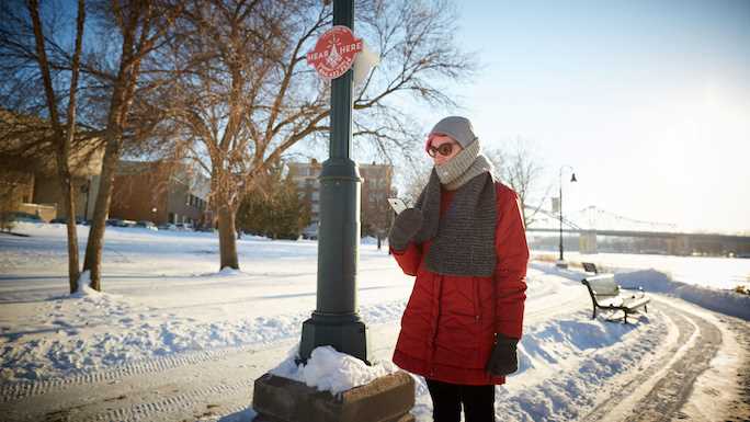 Ariel Beaujot, UWL associate professor of History, pictured by “Hear, Here” sign at Riverside Park in La Crosse. A Continuing Education class starting Jan. 24 will add 10 additional stories to the project. 
Read more →