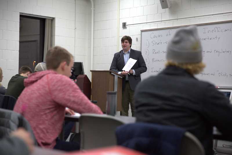 Adam Hoffer, associate professor of economics and director of the Menard Family Midwest Initiative for Economic Engagement and Research.
Read more →
