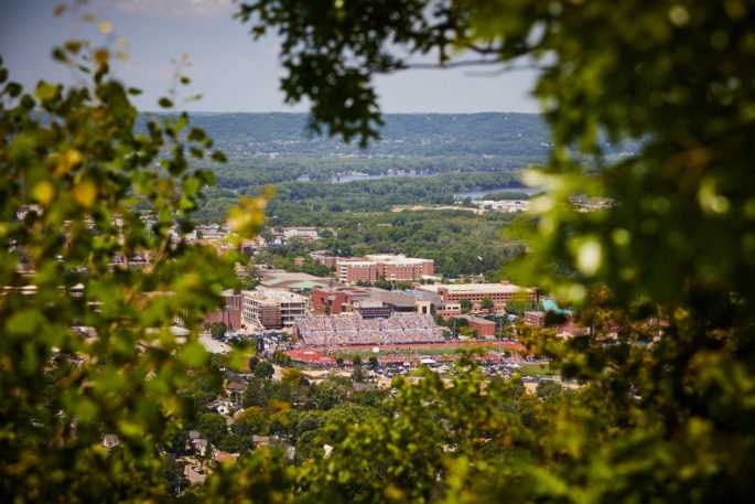 A view from the bluffs of the 2017 WIAA State Track & Field Meet. UWL will host the meet for the is hosting both the state meet and the NCAA DIII National Meet this year.
Read more →
