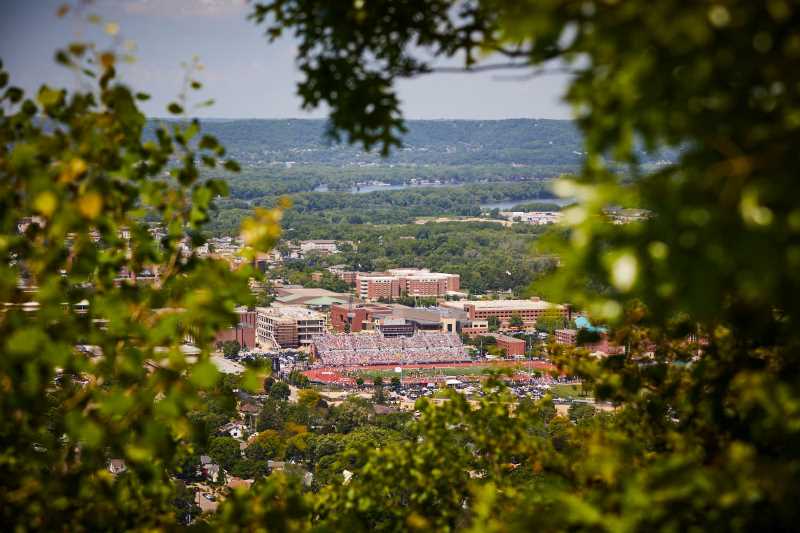 The view from Grandad Bluff looking down at Roger Harring Stadium during the 2017 WIAA State Track Meet. 
Read more →
