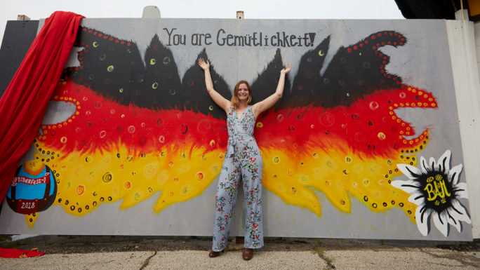 Senior Baley Murphy, who’s majoring in art and minoring in psychology, mixed her family’s tradition with Oktoberfest’s to create a new mural for the Southside Fest Grounds.
Read more →
