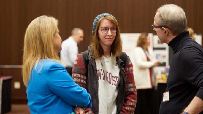 First-year College of Business Administration student Lindsay Spellman, a declared accountancy major from Waunakee, says the Meet & Greet allowed her to find out more about other majors, along with thinking about studies overseas. 
Read more →
