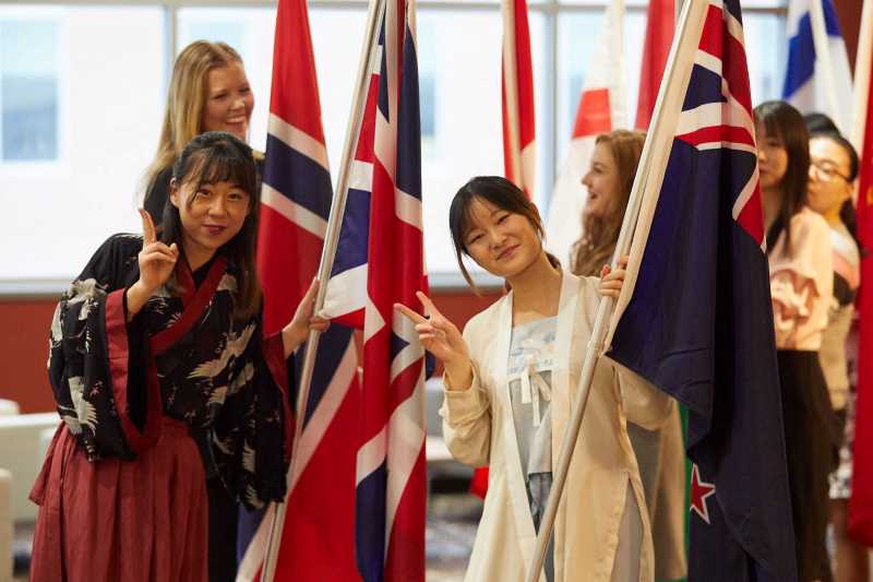 UWL students carry their home country flags during the processional of the 53rd International Banquet.
Read more →
