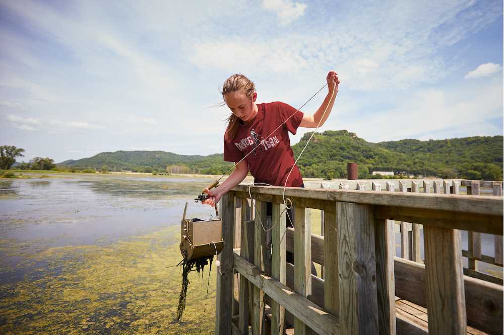 May graduate Anna Hilger’s master’s thesis work focused on how microbes would react under the stress of an oil spill in the La Crosse River Marsh.
Read more →