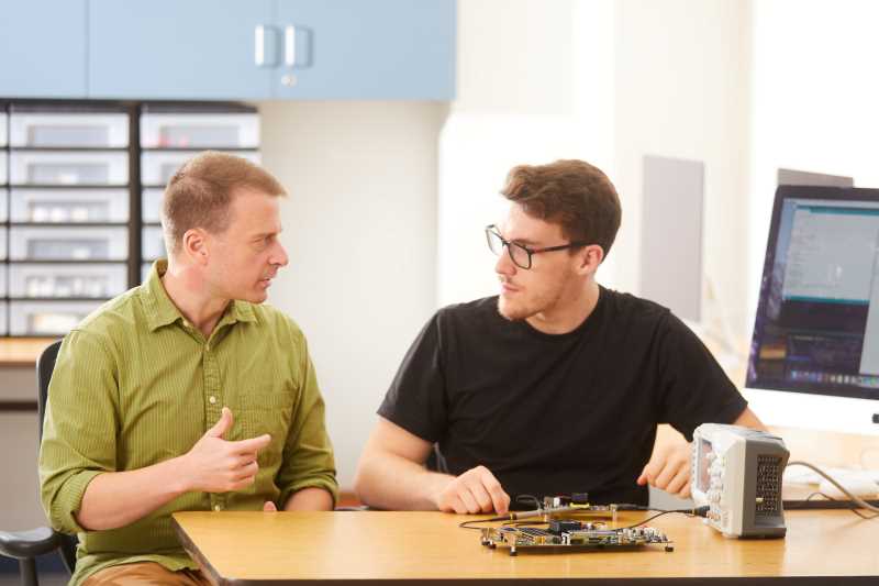 UWL Assistant Professor of Computer Science Elliott Forbes, left, works with student Laik Ruetten in a computer science lab. The UW Board of Regents approved a new Bachelor of Science in Computer Engineering at UWL during its meeting at UW-Superior Oct. 11. UWL hopes to be turning out majors in the growing, high-demand technology program by 2024.
Read more →