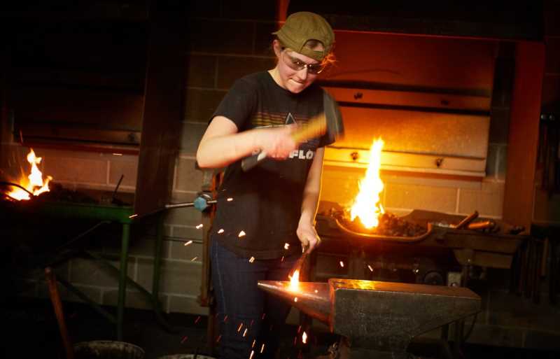 UWL student Alydia Downs shows off her blacksmithing skills at an open studio time during the 2019 Creative Imperatives Festival.
Read more →