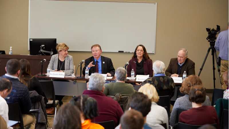 Legislators in attendance included, from left, Sen. Jennifer Shilling, Rep. Steve Doyle, Rep. Jill Billings and Rep. Loren Oldenburg.
Read more →
