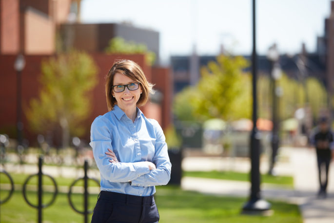 Mary Hamman, associate professor of economics, is one of six UWL faculty to earn the Eagle Teaching Excellence Award.