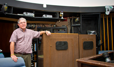 Bob Allen in planetarium.
