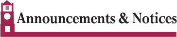 announcements