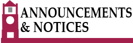 Annoucements & Notices logo.