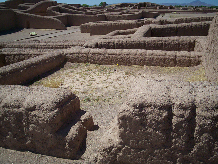 image of prehistoric archaeological site where walls appear thicker. 