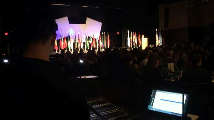 UWL senior Ian Santiago runs the audio board during the 2017 International Banquet
Read more →
