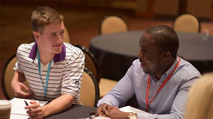 UWL Junior Jon Barnes, left, says the Beta Gamma Sigma Global Leadership Summit opened his eyes to the life experiences of others. Photo courtesy of Glennon Williams.
Read more →
