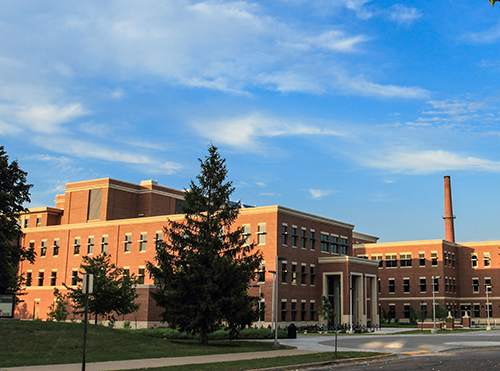 Photo of the outside of Centennial Hall.