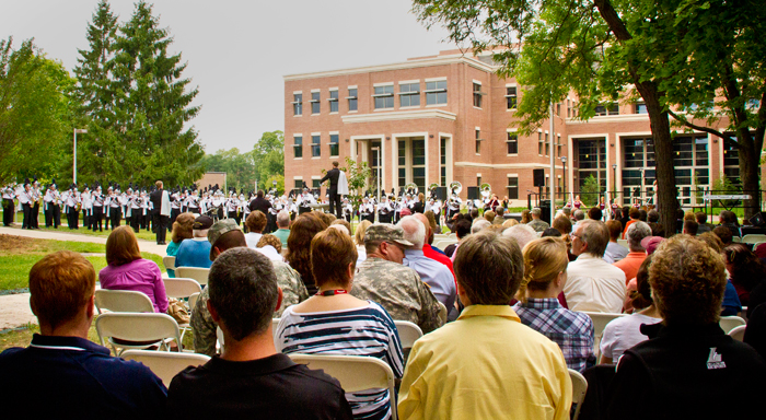 Centennial Hall dedication ceremony