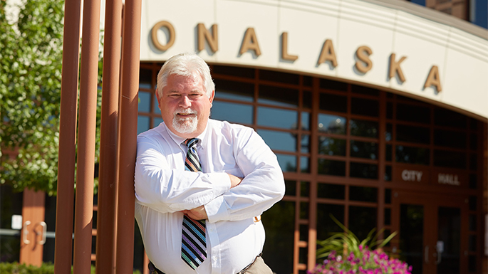 Onalaksa Mayor Joe Chilsen, ’86, earned an MBA at UWL. He has taught many classes in UWL’s Marketing Department.
