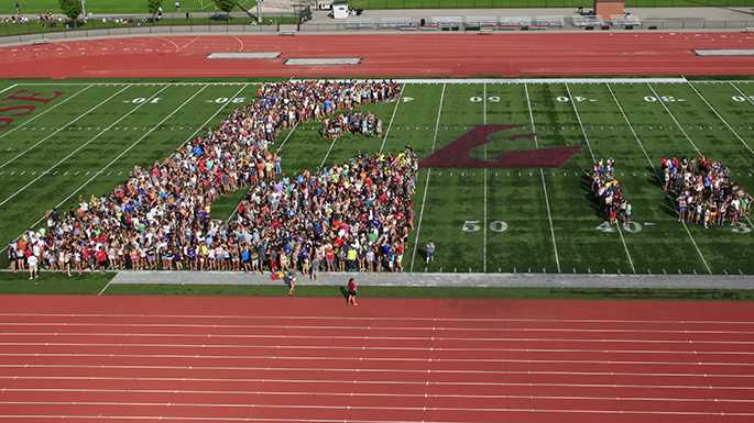 Each year UWL’s incoming class takes a photo at the Veterans Memorial Field Sports Complex. Here the class of 2018 form an Eagle L. By UW-L student photographer Hanqing Wu
Read more →
