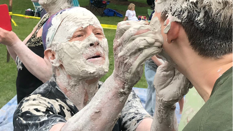 Joel Pfeiffer, 1972 art education graduate, is an artist and ceramics teacher in Hartland, Wisconsin. He has organized more than 100 Clay Stomps around the world. Here he mixes with community at the 30th anniversary of American-Soviet Clay Stomp in Hartland, Wisconsin.
Read more →
