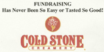 Cold Stone flier artwork. 