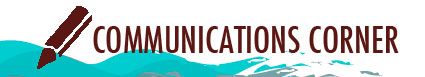 Communications Corner header. 