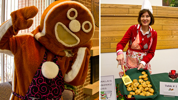 CookieOff Gingerbread woman photo. Sharie Brunk photo right.