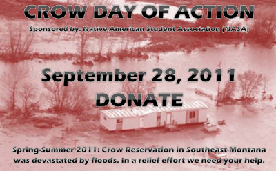 Crow Day of Action poster.