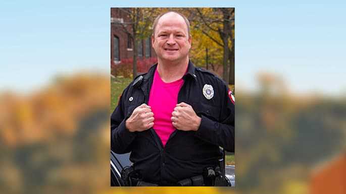 Dave Pehl, university police officer, has been known to sport pink while raising funds for breast cancer research and treatment. He raised $1,000 for the cause in 2012 and plans another fundraiser Thursday, Oct. 19. 
Read more →
