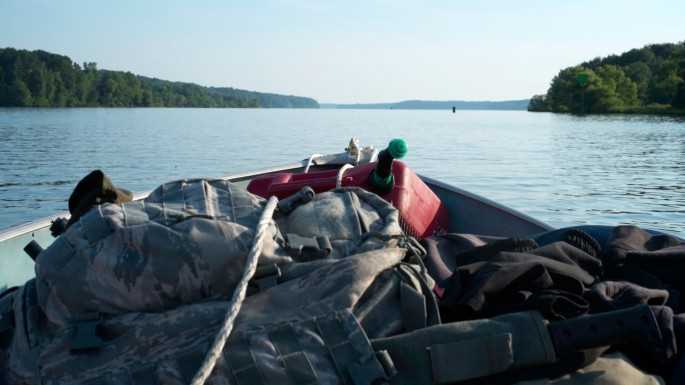 The front of Ashley Dechant’s fishing boat she took down the Mississippi River to New Orleans. 
Read more →
